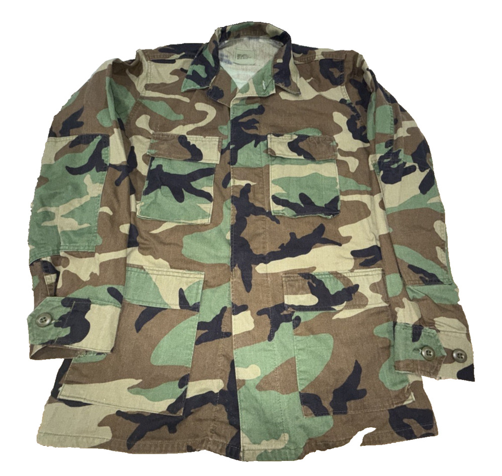 Vintage 1999 USGI Woodland Camo BDU Jacket M
